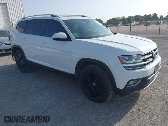 2019 Volkswagen Atlas SEL z VIN 1V2MR2CA8KC569640, wystawiony jako IAAI lot #42083995 z przebiegiem 127 104 mil mil oraz . Historia ofert i sprzedaży dostępna na DreamBid. Obrazek 1.