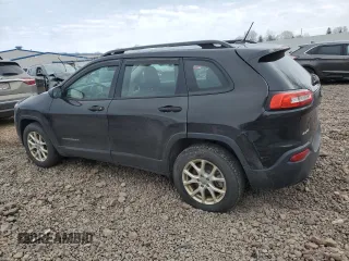 2015 Jeep Cherokee Sport with VIN 1C4PJMABXFW776256, listed as a Copart auction lot 49833705 with 216,170 mi miles and Clean Title. Bid and sale history available at carsss.com. Image 2.
