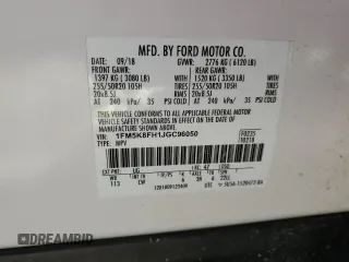 2018 Ford Explorer Limited с VIN 1FM5K8FH1JGC96050, выставлен на аукционе Copart как лот 44152405 с пробегом 108 278 миль миль и Списание • Salvage title. История ставок и продаж доступна на DreamBid. Изображение 12.