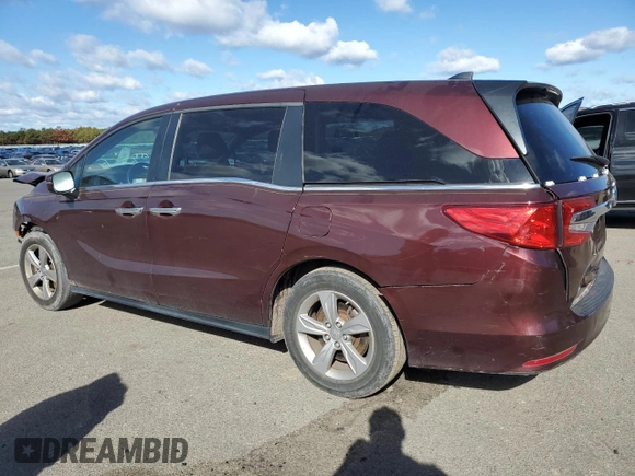 2019 Honda Odyssey EX-L with VIN 5FNRL6H70KB072288, listed as a Copart auction lot 76326724 with Not Provided miles and Non Repairable. Bid and sale history available at DreamBid. Image 2.