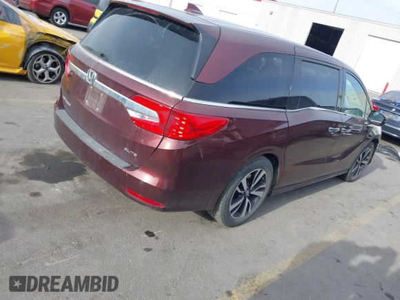 2018 Honda Odyssey Elite with VIN 5FNRL6H94JB067479, listed as a IAAI auction lot 42100911 with 160,174 mi miles and . Bid and sale history available at DreamBid. Image 4.