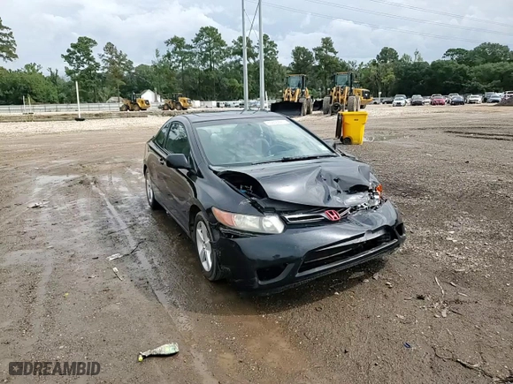 2008 Honda Civic Cpe EX with VIN 2HGFG12818H545082, listed as a Copart auction lot 88883845 with 210,203 mi miles and Salvage Title. Bid and sale history available at carsss.com. Image 10.