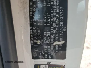 2012 Kia Sedona EX with VIN KNDMH4C76C6438727, listed as a Copart auction lot 65416374 with 210,710 mi miles and Salvage Title. Bid and sale history available at carsss.com. Image 16.