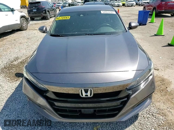 2019 Honda Accord Sport with VIN 1HGCV1F31KA080588, listed as a Copart auction lot 52053795 with 137,268 mi miles and Salvage Title. Bid and sale history available at DreamBid. Image 10.