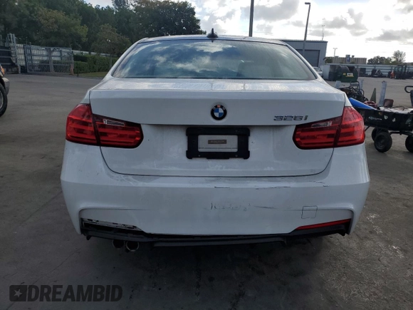2015 BMW 3 Series 328i with VIN WBA3A5C51FP605057, listed as a Copart auction lot 45147775 with 121,448 mi miles and Salvage Title. Bid and sale history available at carsss.com. Image 6.