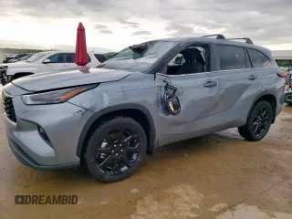2024 Toyota Highlander LE with VIN 5TDKDRAH8RS050628, listed as a Copart auction lot 55487075 with 9,745 mi miles and Non repairable. Bid and sale history available at DreamBid. Image 1.