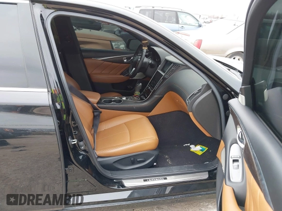 2021 Infiniti Q50 Signature Edition with VIN JN1EV7CP2MM706574, listed as a IAAI auction lot 41643762 with 33,868 mi miles and . Bid and sale history available at DreamBid. Image 5.