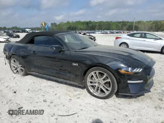 2022 Ford Mustang GT Premium with VIN 1FATP8FF6N5134367, listed as a Copart auction lot 51939385 with 18,580 mi miles and Salvage Title. Bid and sale history available at carsss.com. Image 4.