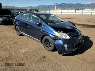 2013 Toyota Prius One with VIN JTDKN3DU8D1698558, listed as a Copart auction lot 53392615 with Not Provided miles and Salvage Title. Bid and sale history available at DreamBid. Image 10.
