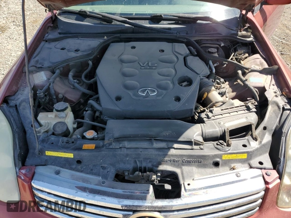 2003 Infiniti G35 w/Leather with VIN JNKCV51E63M019749, listed as a Copart auction lot 53346205 with 156,998 mi miles and Salvage Title. Bid and sale history available at DreamBid. Image 11.