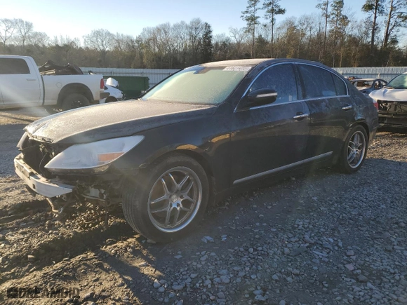 2009 Hyundai Genesis with VIN KMHGC46F09U032652, listed as a Copart auction lot 41647485 with 156,966 mi miles and Salvage Title. Bid and sale history available at carsss.com. Image 1.