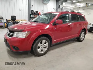 2012 Dodge Journey SXT z VIN 3C4PDCCG0CT308404, wystawiony jako Copart lot #58250515 z przebiegiem 103 645 mil mil oraz Szkoda całkowita • Salvage title. Historia ofert i sprzedaży dostępna na DreamBid. Obrazek 1.