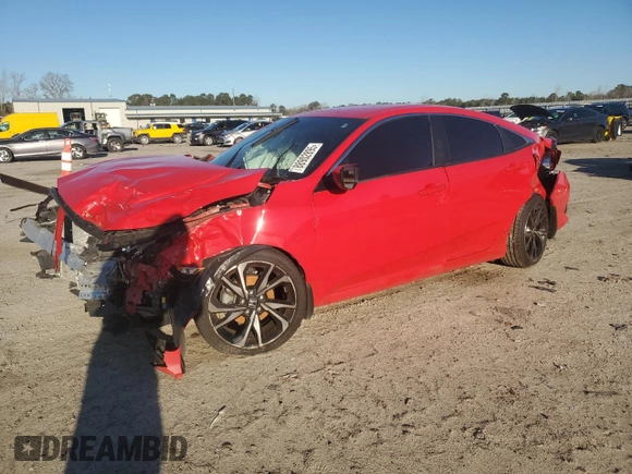2019 Honda Civic Sport with VIN 2HGFC2F88KH531232, listed as a Copart auction lot 88902895 with 124,757 mi miles and Salvage Title. Bid and sale history available at DreamBid. Image 1.
