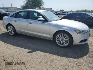 2014 Audi A6 Premium Plus with VIN WAUFMAFC6EN013641, listed as a Copart auction lot 54417055 with 95,749 mi miles and Salvage title. Bid and sale history available at DreamBid. Image 4.