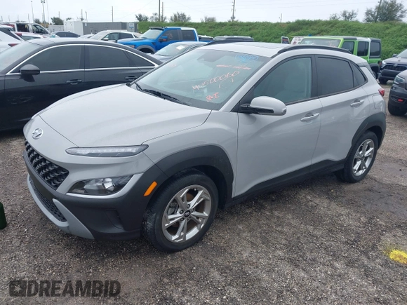 2022 Hyundai Kona SEL with VIN KM8K32AB6NU766385, listed as a IAAI auction lot 40500060 with 18,914 mi miles and . Bid and sale history available at DreamBid. Image 17.