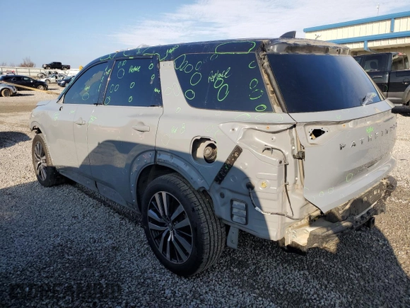 2022 Nissan Pathfinder Platinum z VIN 5N1DR3DH7NC202215, wystawiony jako Copart lot #86313314 z przebiegiem 76 646 mil mil oraz Szkoda całkowita • Salvage title. Historia ofert i sprzedaży dostępna na DreamBid. Obrazek 2.