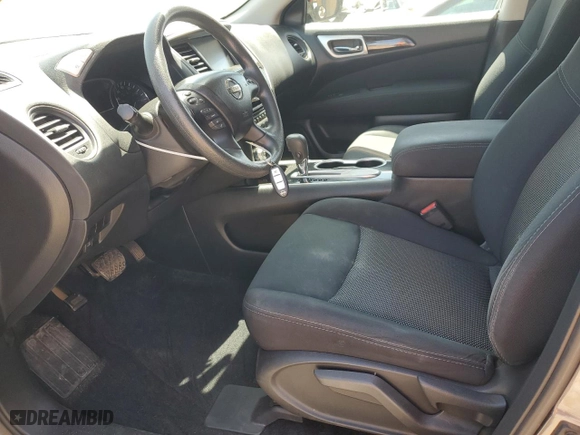 2017 Nissan Pathfinder SV with VIN 5N1DR2MN0HC617316, listed as a Copart auction lot 52251075 with 183,733 mi miles and Salvage Title. Bid and sale history available at carsss.com. Image 7.