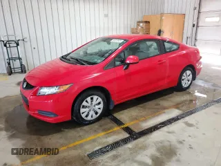 2012 Honda Civic Cpe LX with VIN 2HGFG3B54CH533373, listed as a Copart auction lot 54818905 with 176,232 mi miles and Salvage Title. Bid and sale history available at carsss.com. Image 1.