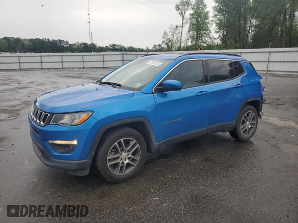 2020 Jeep Compass Altitude with VIN 3C4NJCBB3LT258572, listed as a Copart auction lot 51992325 with 141,022 mi miles and Salvage title. Bid and sale history available at DreamBid. Image 1.