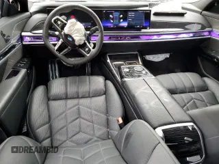 2023 BMW 7 Series 740i with VIN WBA23EH04PCM35417, listed as a Copart auction lot 64016503 with 12,425 mi miles and . Bid and sale history available at DreamBid. Image 8.