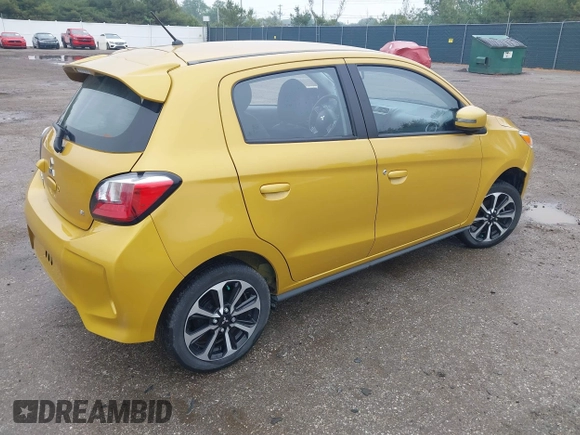 2024 Mitsubishi Mirage Black Edition with VIN ML32AWHJ7RH003579, listed as a IAAI auction lot 42312871 with 25,160 mi miles and . Bid and sale history available at DreamBid. Image 4.