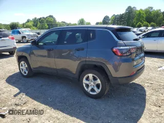 2024 Jeep Compass Sport with VIN 3C4NJDAN2RT600460, listed as a Copart auction lot 53702675 with 28,303 mi miles and Salvage title. Bid and sale history available at DreamBid. Image 2.