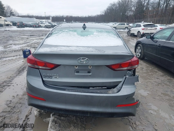 2017 Hyundai Elantra SE with VIN KMHD74LFXHU095512, listed as a IAAI auction lot 41627746 with 206,868 mi miles. Bid and sale history available at carsss.com. Image 16.