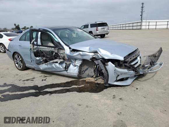 2015 Mercedes-Benz C-Class C 300 with VIN 55SWF4JB3FU072870, listed as a Copart auction lot 45989365 with 80,019 mi miles and Salvage Title. Bid and sale history available at carsss.com. Image 4.