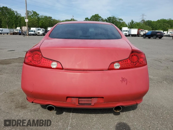 2004 Infiniti G35 w/Leather z VIN JNKCV54E94M813951, wystawiony jako Copart lot #56457375 z przebiegiem 202 226 mil mil oraz Czysty tytuł • Clean title. Historia ofert i sprzedaży dostępna na DreamBid. Obrazek 6.