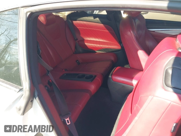 2017 Infiniti Q60 Red Sport 400 with VIN JN1FV7EL6HM701933, listed as a IAAI auction lot 41485664 with 72,496 mi miles and . Bid and sale history available at carsss.com. Image 8.