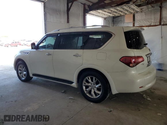2012 Infiniti QX56 8-passenger z VIN JN8AZ2NC3C9315162, wystawiony jako Copart lot #59174175 z przebiegiem 125 590 mil mil oraz Czysty tytuł • Clean title. Historia ofert i sprzedaży dostępna na DreamBid. Obrazek 2.