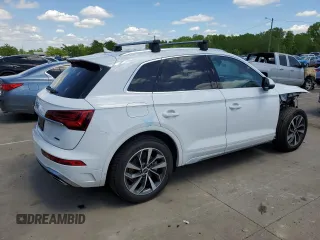 2022 Audi Q5 S line Premium Plus with VIN WA1EAAFY3N2105126, listed as a Copart auction lot 56025645 with 40,853 mi miles and Salvage title. Bid and sale history available at DreamBid. Image 3.