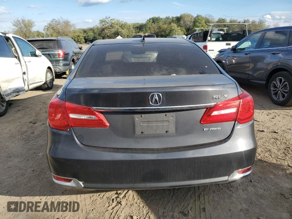 2014 Acura RLX with VIN JH4KC1F37EC004123, listed as a Copart auction lot 76392104 with 195,906 mi miles and Salvage Title. Bid and sale history available at carsss.com. Image 6.