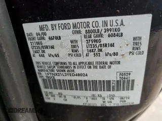 2000 Ford F-250 XL z VIN 1FTNX21L3YED48024, wystawiony jako Copart lot #85497574 z przebiegiem 181 072 mil mil oraz Nie do naprawy • Non repairable. Historia ofert i sprzedaży dostępna na DreamBid. Obrazek 12.