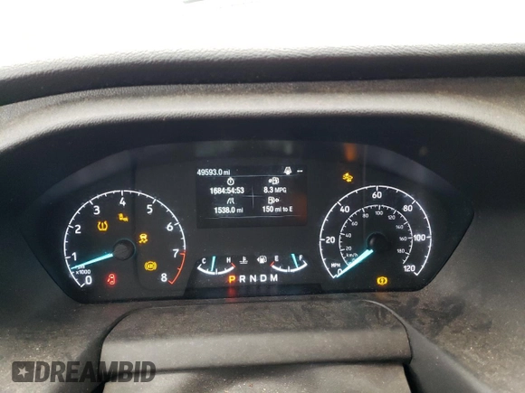 2021 Ford Transit Cargo z VIN 1FTBR3X86MKA46048, wystawiony jako Copart lot #54278795 z przebiegiem 49 593 mil mil oraz Szkoda całkowita • Salvage title. Historia ofert i sprzedaży dostępna na DreamBid. Obrazek 9.