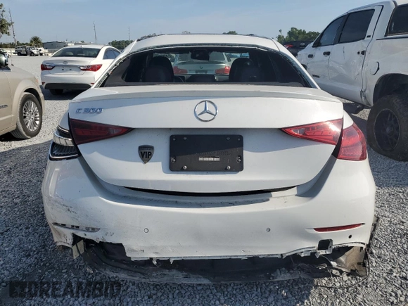 2022 Mercedes-Benz C 300 with VIN W1KAF4GB2NR052840, listed as a Copart auction lot 55499025 with 30,075 mi miles and Clean Title. Bid and sale history available at DreamBid. Image 6.