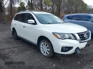 2019 Nissan Pathfinder SV z VIN 5N1DR2MNXKC587362, wystawiony jako IAAI lot #41726207 z przebiegiem 69 720 mil mil oraz . Historia ofert i sprzedaży dostępna na DreamBid. Obrazek 1.