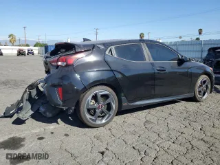 2019 Hyundai Veloster Turbo R-Spec with VIN KMHTH6AB8KU006287, listed as a Copart auction lot 79017114 with 71,751 mi miles and Salvage Title. Bid and sale history available at carsss.com. Image 3.