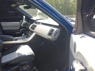 2021 Land Rover Range Rover Sport SVR with VIN SALWZ2RE4MA781110, listed as a IAAI auction lot 42143199 with 26,473 mi miles and . Bid and sale history available at DreamBid. Image 5.