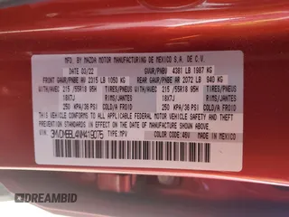 2022 Mazda CX-30 S Select with VIN 3MVDMBBL4NM419075, listed as a Copart auction lot 56323925 with 94,964 mi miles and Salvage title. Bid and sale history available at DreamBid. Image 13.