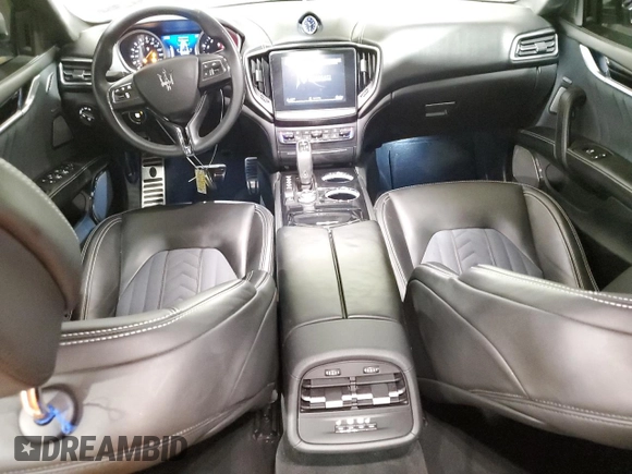 2019 Maserati Ghibli S Q4 GranLusso with VIN ZAM57YTL2K1312724, listed as a Copart auction lot 55137814 with 44,663 mi miles and Salvage Title. Bid and sale history available at carsss.com. Image 8.
