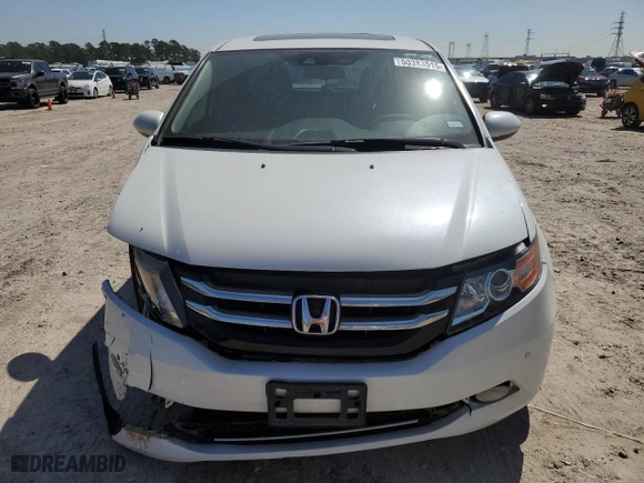 2015 Honda Odyssey Touring Elite with VIN 5FNRL5H95FB033584, listed as a Copart auction lot 50383515 with 136,810 mi miles and Salvage Title. Bid and sale history available at carsss.com. Image 5.