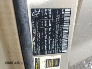 2012 Mercedes-Benz M ML 350 with VIN 4JGDA5HB4CA077935, listed as a Copart auction lot 45930305 with Not Provided miles and Non Repairable. Bid and sale history available at carsss.com. Image 15.