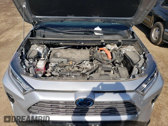 2021 Toyota RAV4 Hybrid XSE with VIN 2T3E6RFV9MW013200, listed as a Copart auction lot 52163255 with 58,336 mi miles and Salvage title. Bid and sale history available at DreamBid. Image 11.