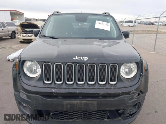 2018 Jeep Renegade Latitude with VIN ZACCJBBB4JPJ07324, listed as a IAAI auction lot 41854706 with 61,257 mi miles and . Bid and sale history available at carsss.com. Image 12.