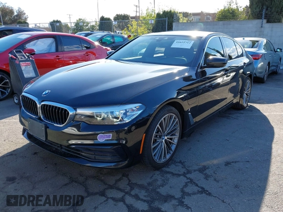2019 BMW 5 Series 530e iPerformance with VIN WBAJA9C53KB388861, listed as a IAAI auction lot 41621712 with 68,128 mi miles. Bid and sale history available at carsss.com. Image 17.