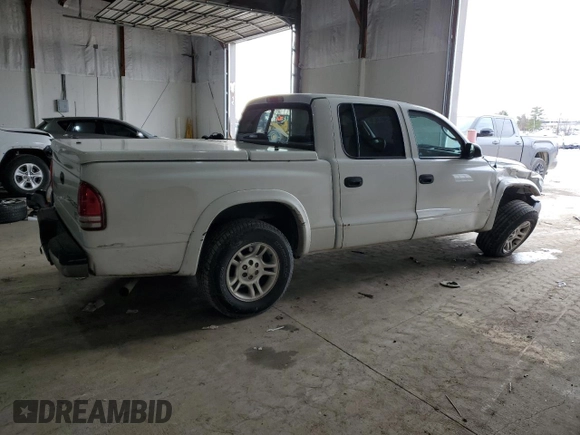 2004 Dodge Dakota Sport with VIN 1D7HL38K34S616566, listed as a Copart auction lot 42174225 with 144,456 mi miles and Salvage Title. Bid and sale history available at carsss.com. Image 3.