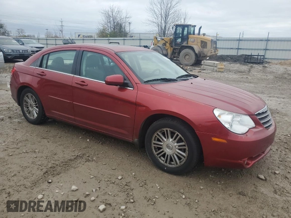 2008 Chrysler Sebring Touring with VIN 1C3LC56R48N201989, listed as a Copart auction lot 78926664 with 257,443 mi miles and Non Repairable. Bid and sale history available at carsss.com. Image 4.