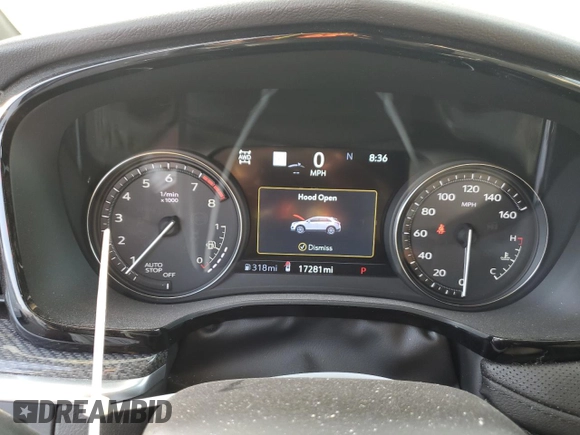 2023 Cadillac XT5 AWD Sport with VIN 1GYKNGRS4PZ191199, listed as a Copart auction lot 74790394 with 17,281 mi miles and Non repairable. Bid and sale history available at DreamBid. Image 9.