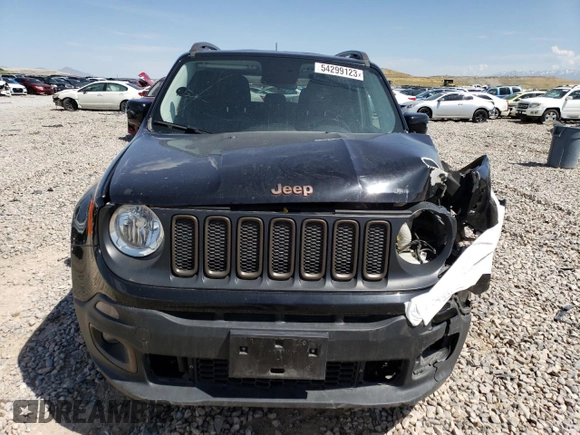 2016 Jeep Renegade Latitude with VIN ZACCJBBT3GPD87712, listed as a Copart auction lot 61393394 with 63,791 mi miles and Salvage Title. Bid and sale history available at DreamBid. Image 5.